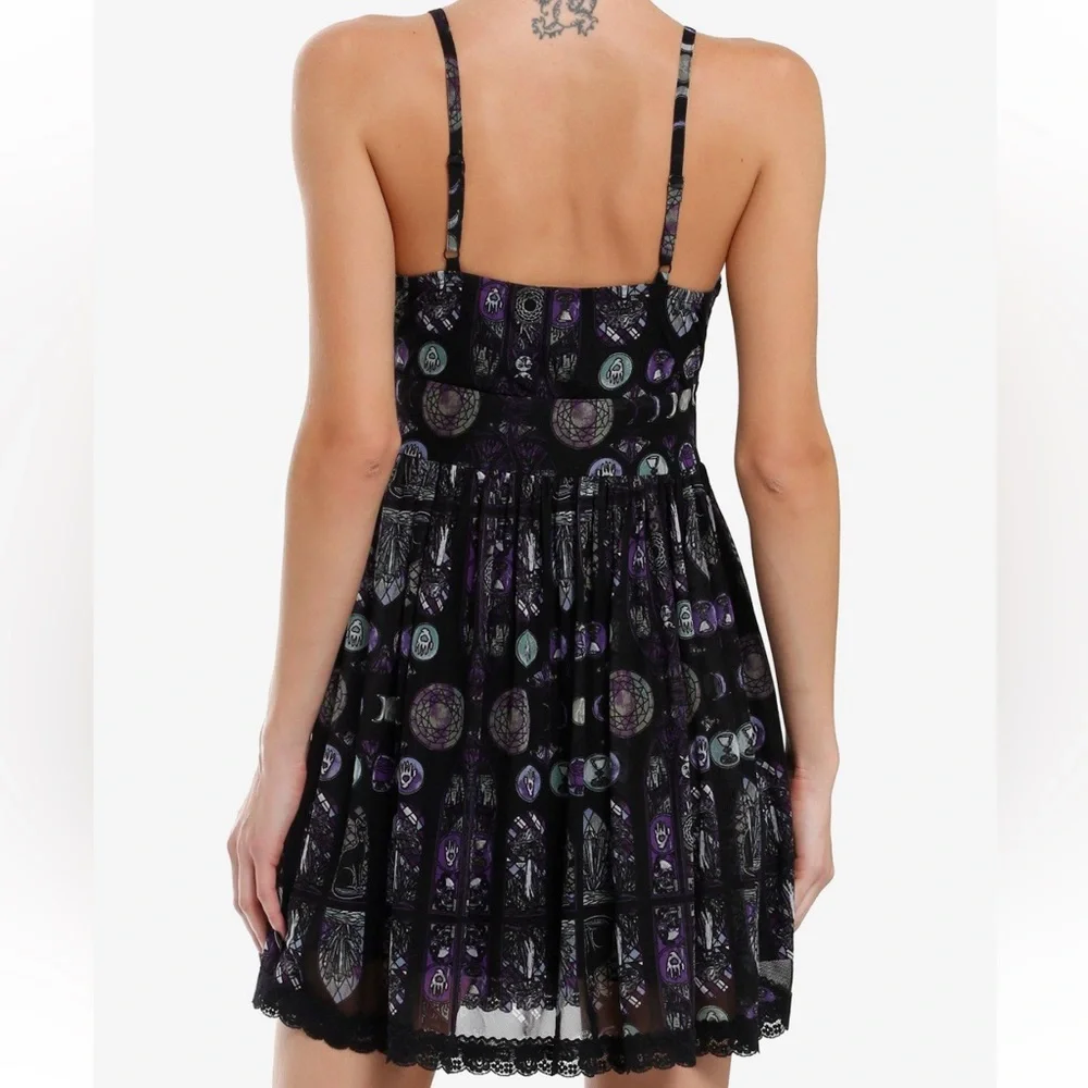 Cosmic Aura Stained Glass Mesh Dress Hot Topic‎